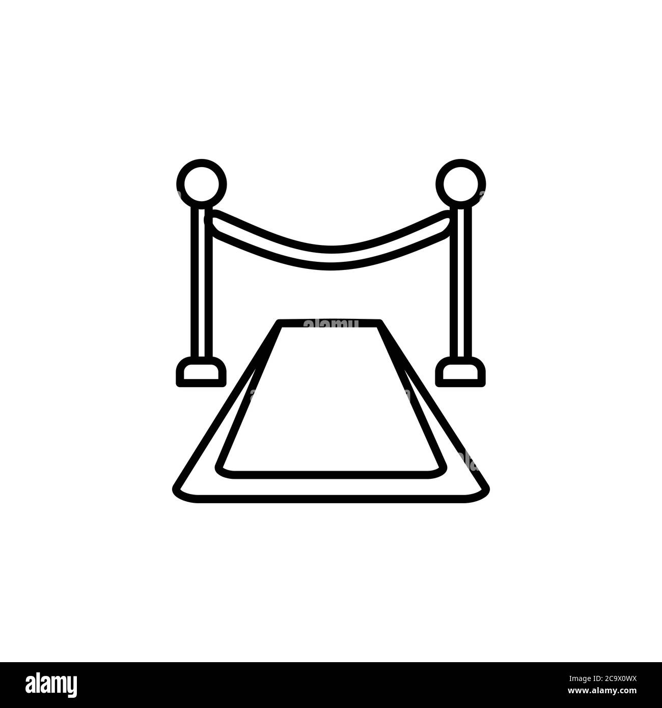 vecteur d'icône de tapis rouge d'événement Illustration de Vecteur