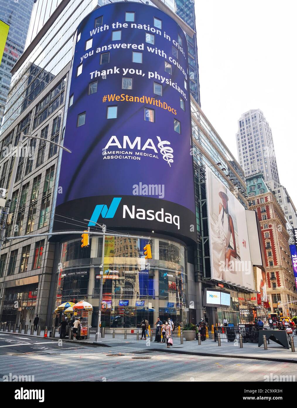 NEW YORK VIT AVEC LE CORONAVIRUS Banque D'Images