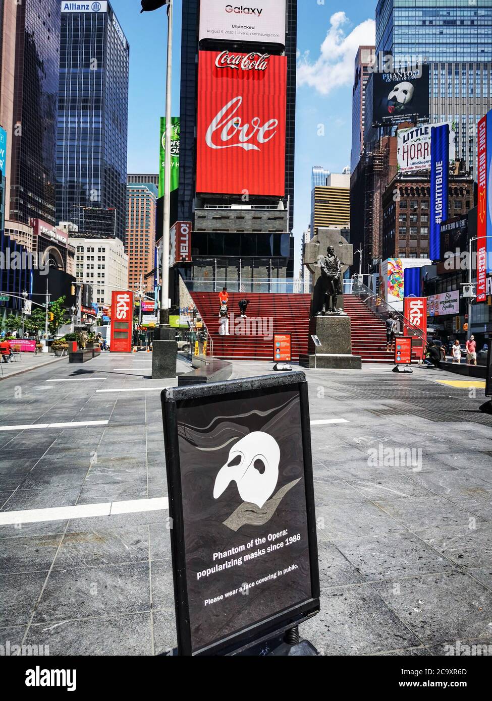 NEW YORK VIT AVEC LE CORONAVIRUS Banque D'Images