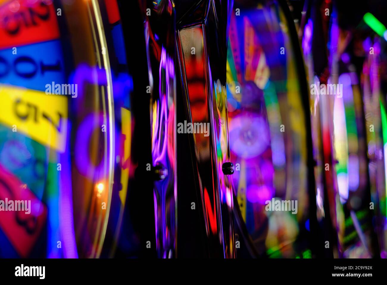 Machines de jeux de casino à Caesars Palace, Las Vegas Banque D'Images