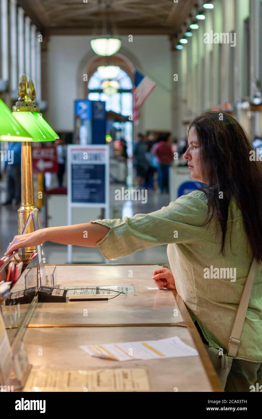 Bâtiment James A. Farley. Bureau de poste de Farley à Midtown Manhattan, New York Banque D'Images