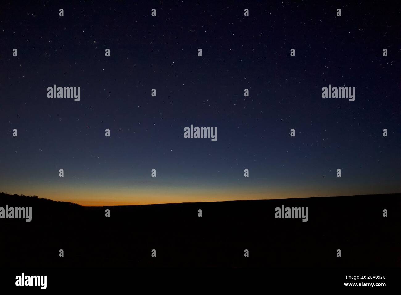 Panorama nocturne au crépuscule dans le parc national du Grand Canyon Banque D'Images