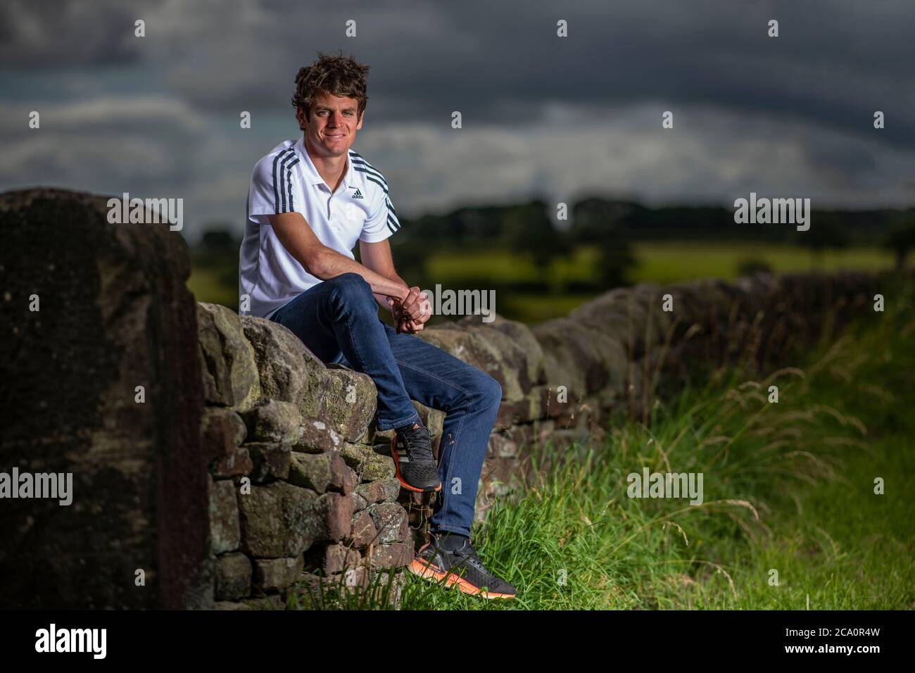 La photo montre Jonathan Callum Brownlee un duathlète et triathlète britannique professionnel. Banque D'Images