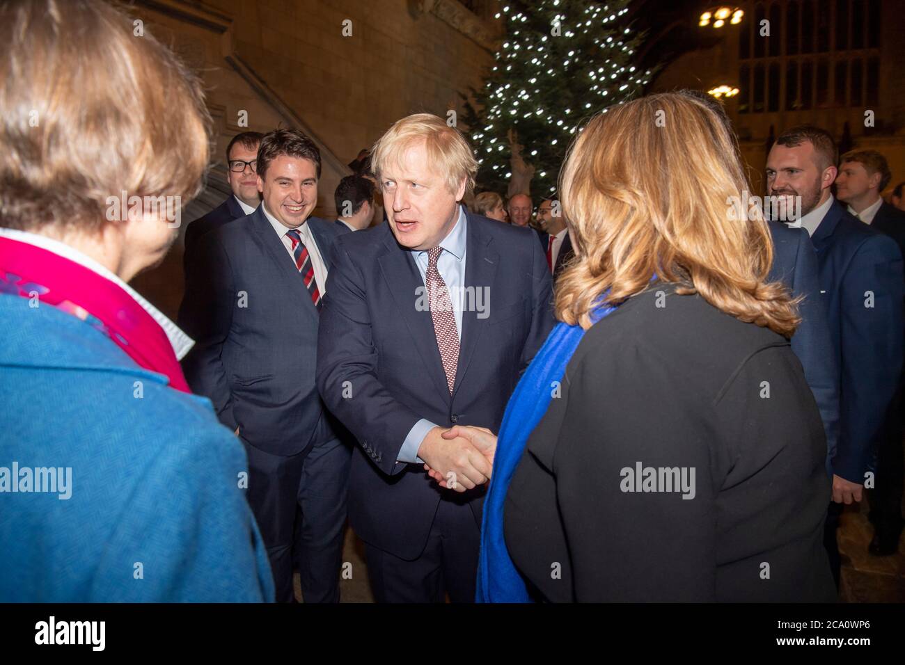 Le Premier ministre britannique Boris Johnson rencontre son nouveau député dans le Westminster Hall, dans les chambres du Parlement Banque D'Images