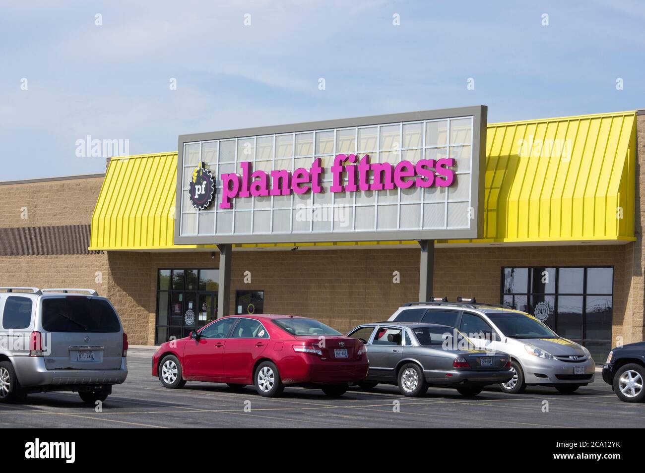 Planet Fitness Gym et centre de fitness à Manitowoc, Wisconsin Banque D'Images