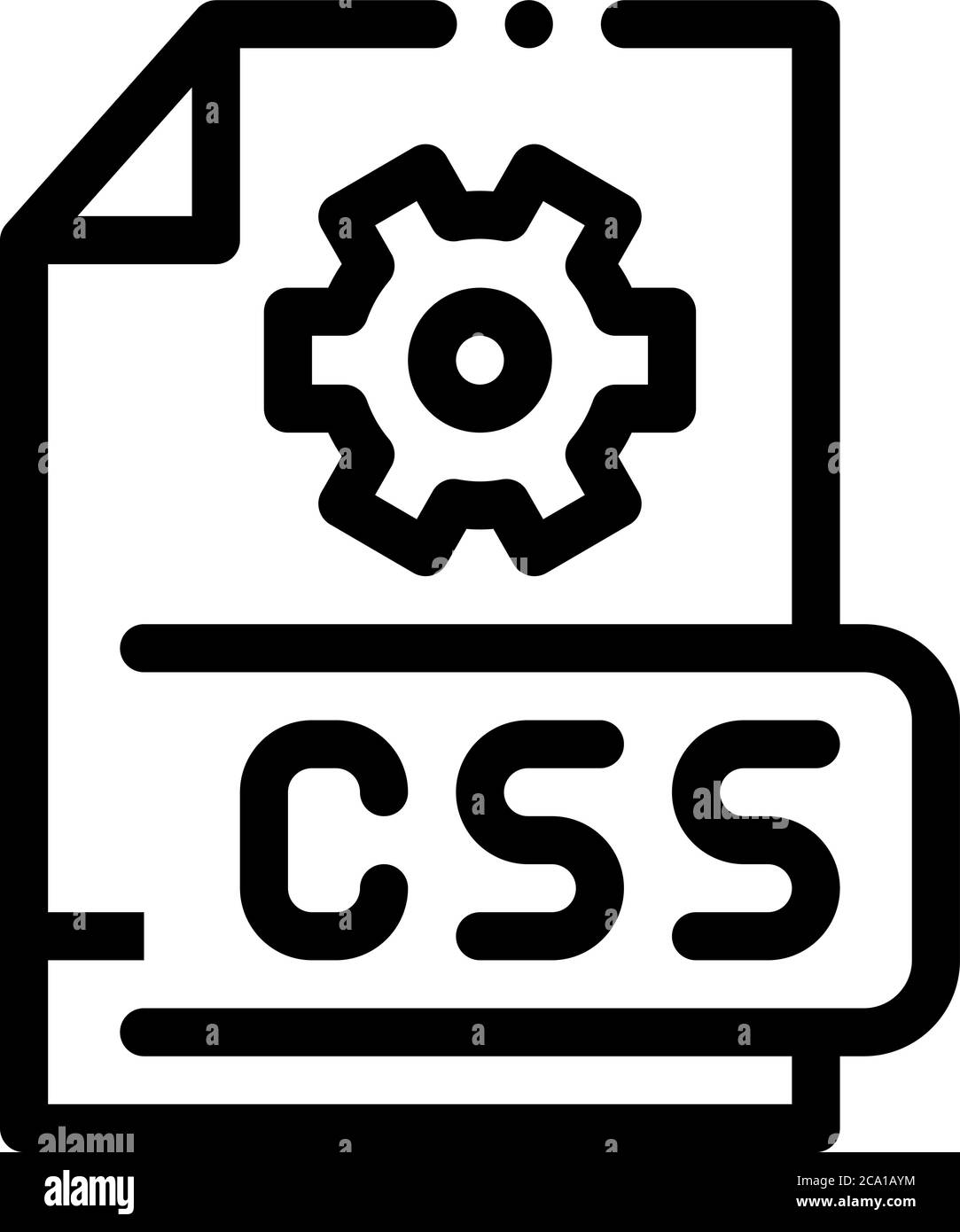 illustration vectorielle de l'icône de code css frontal Illustration de Vecteur