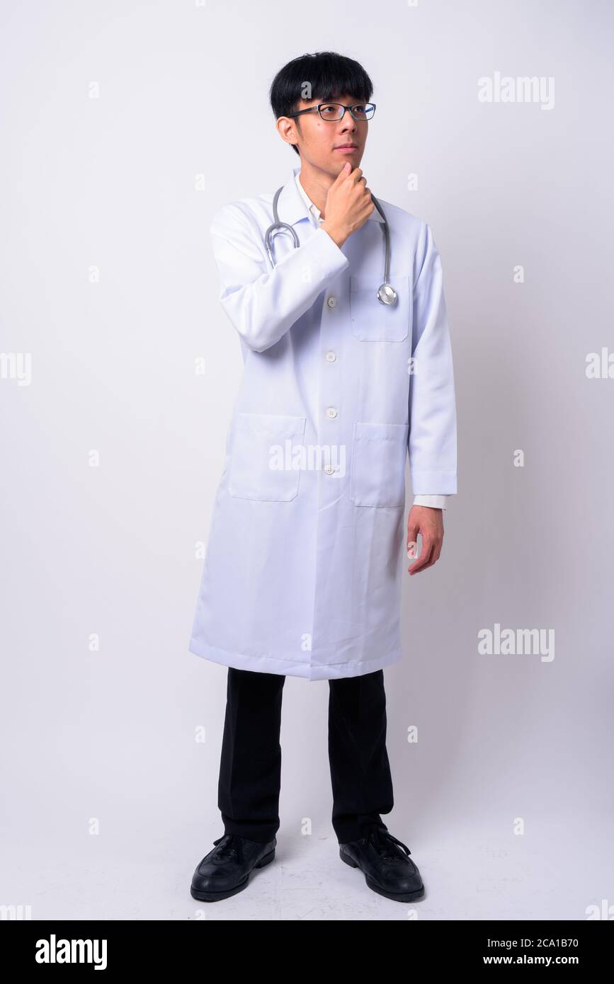 Portrait d'un jeune homme asiatique beau médecin Banque D'Images