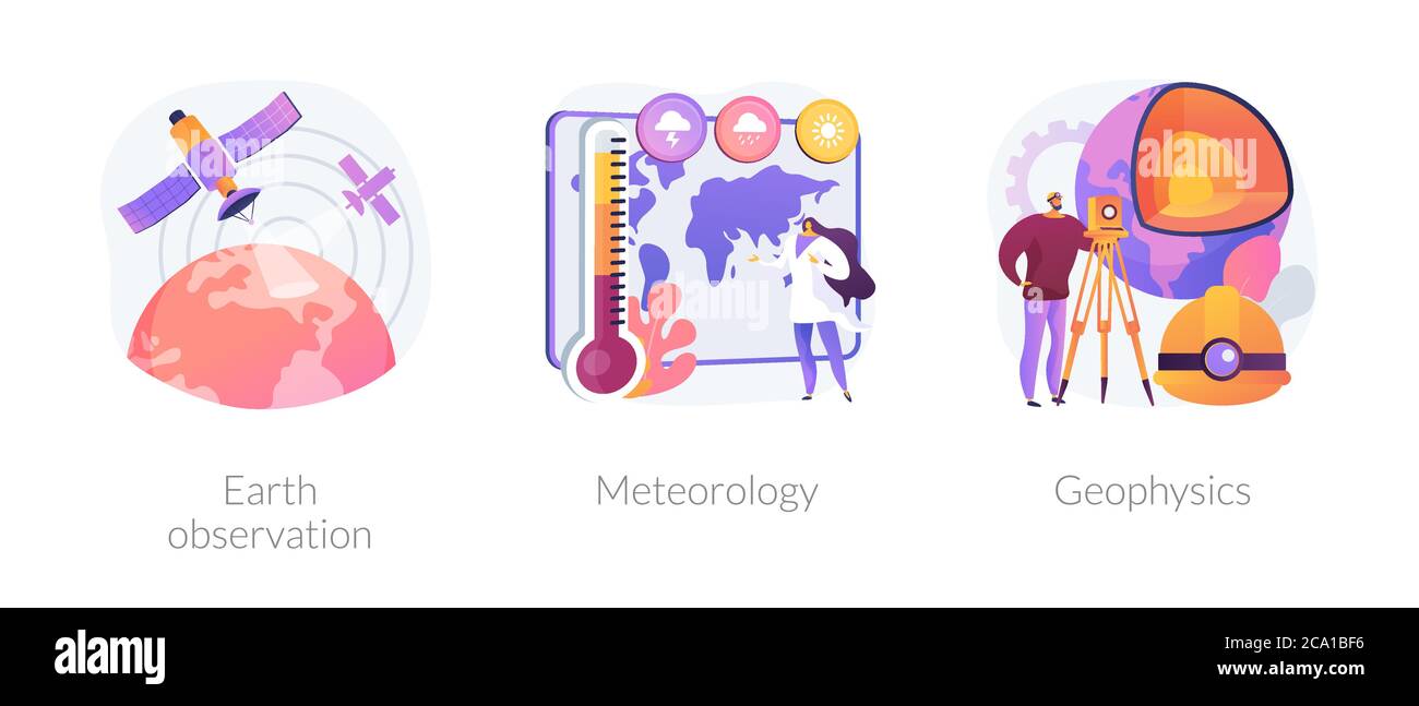 Science planétaire concept abstrait illustrations vectorielles. Illustration de Vecteur