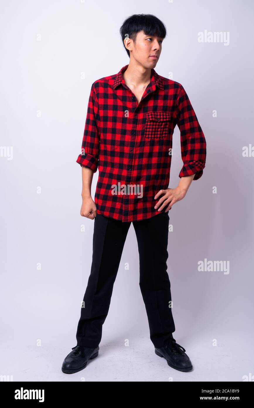 Portrait d'un jeune élégant boxeur asiatique Banque D'Images