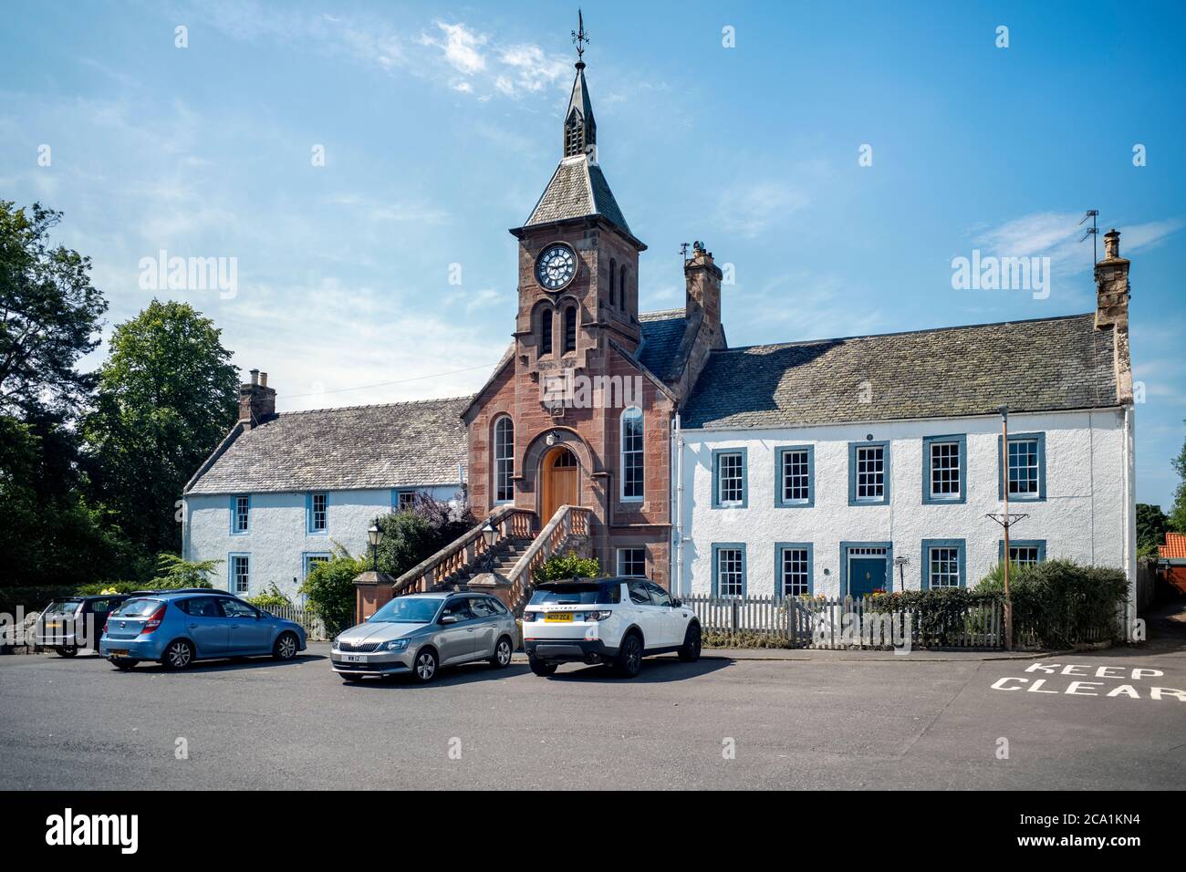 Gifford Town Hall, Gifford, East Lothian, Écosse, Royaume-Uni. Banque D'Images