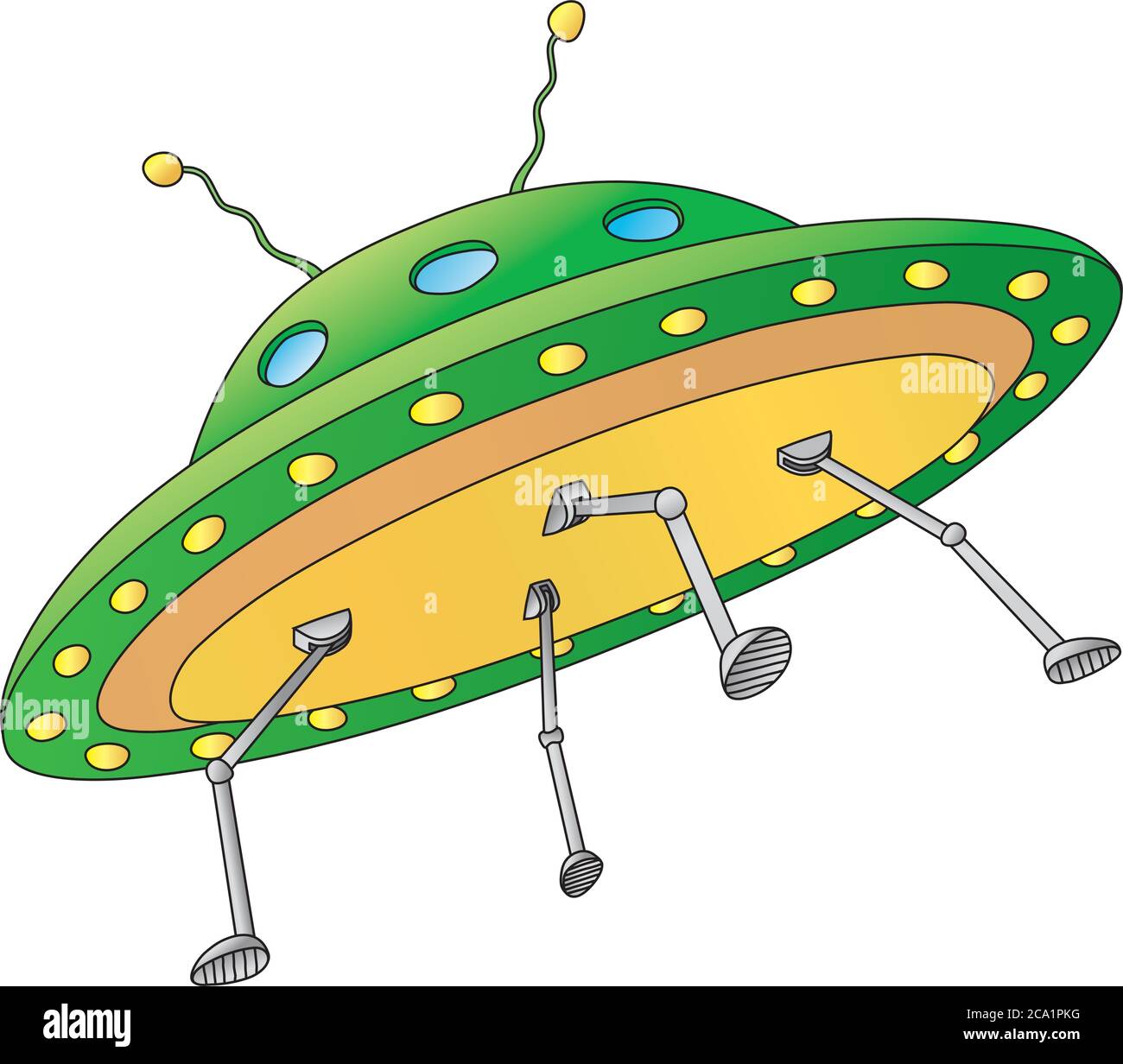 UFO Illustration de Vecteur