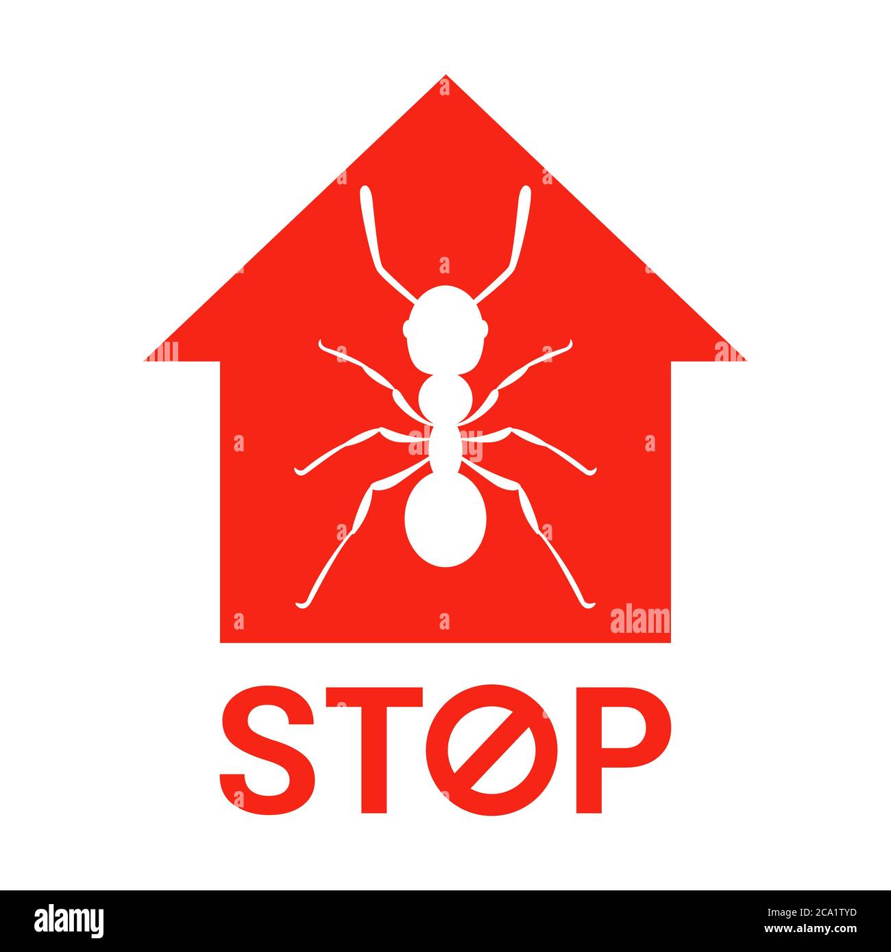 arrêtez les fourmis qui s'infectent à la maison. exterminer les insectes dans l'appartement. illustration vectorielle plate. Illustration de Vecteur