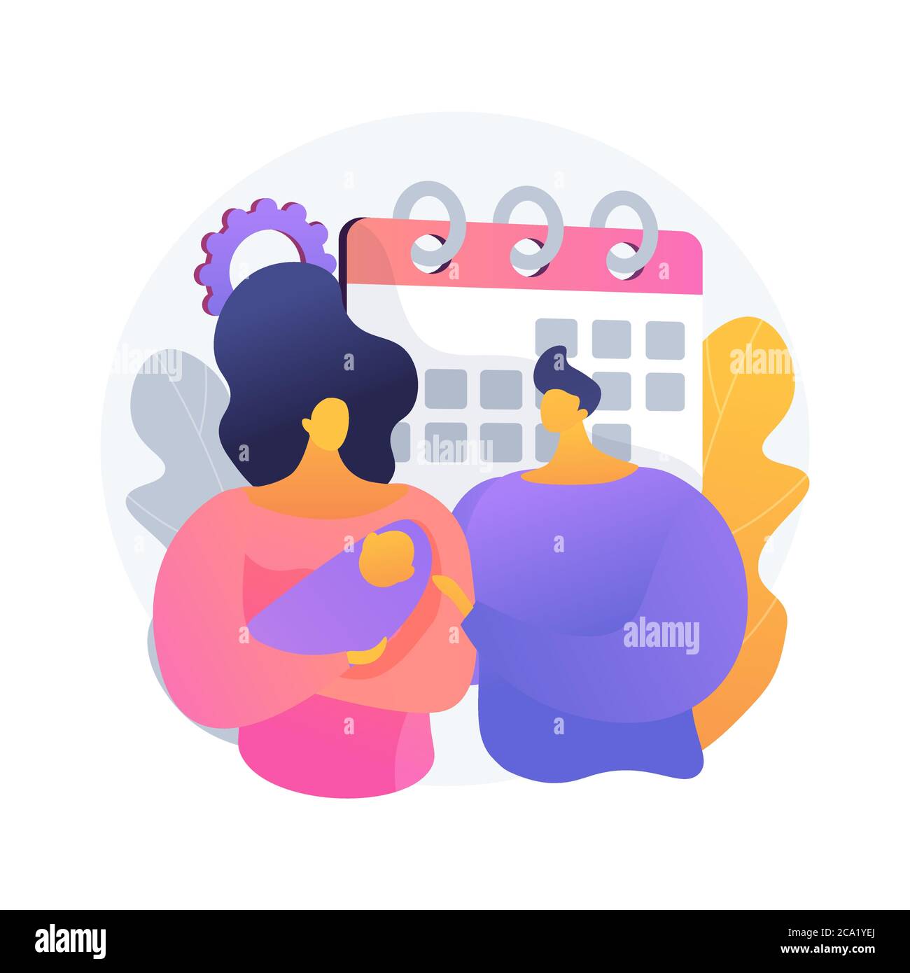 Illustration du vecteur de concept abstrait du congé parental. Illustration de Vecteur