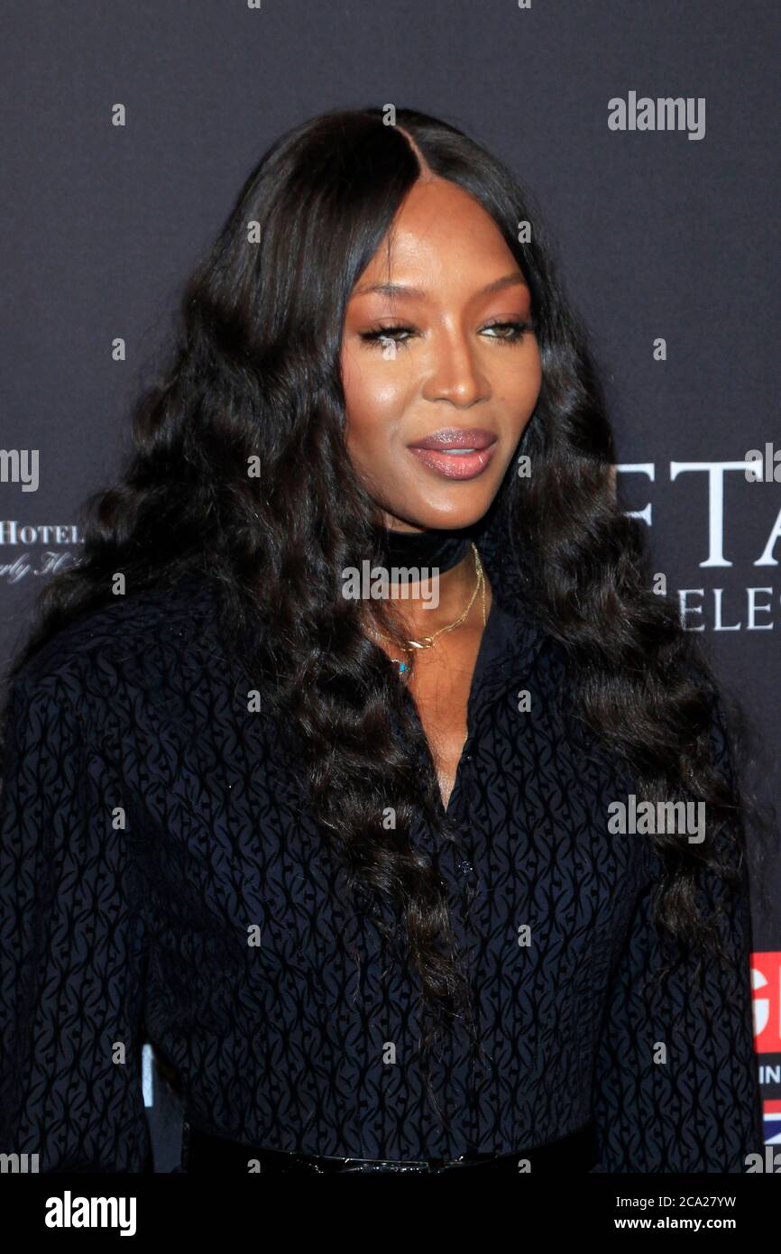 LOS ANGELES - 6 JANVIER : Naomi Campbell au salon de thé BAFTA 2018 arrivées au four Seasons Hotel Los Angeles le 6 janvier 2018 à Beverly Hills, Californie Banque D'Images