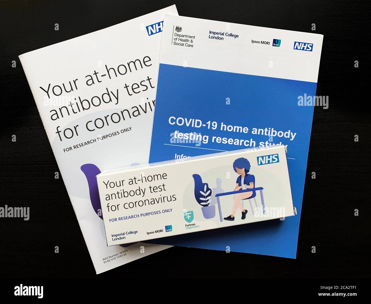 Southampton, Royaume-Uni - 3 août 2020 : le gouvernement du Royaume-Uni, le NHS et l'Imperial College de Londres envoient des tests d'anticorps Covid-19 à des adultes britanniques sélectionnés Banque D'Images