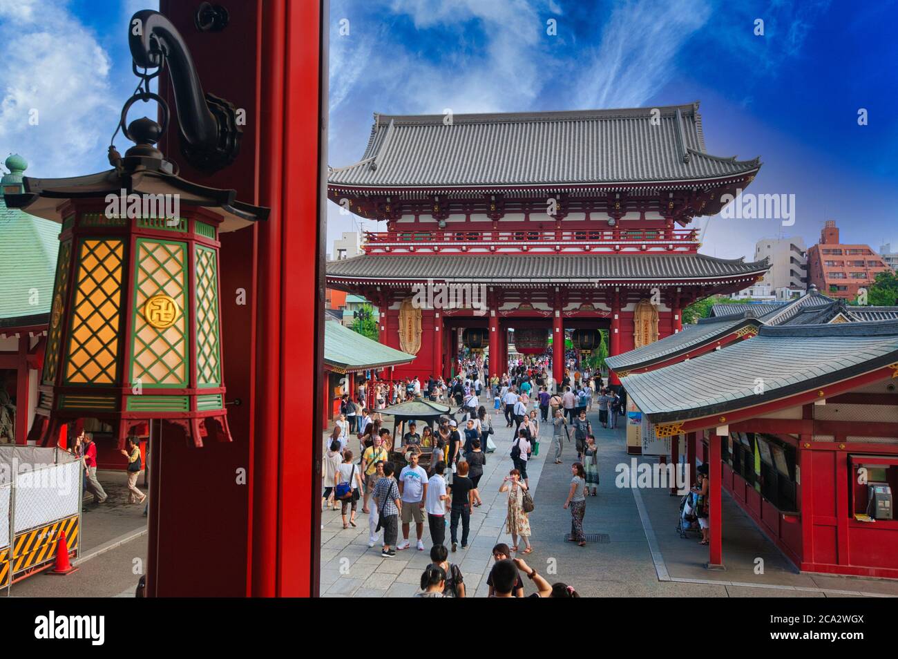 Temple Sensoji, Asakusa, Tokyo, Japon Banque D'Images