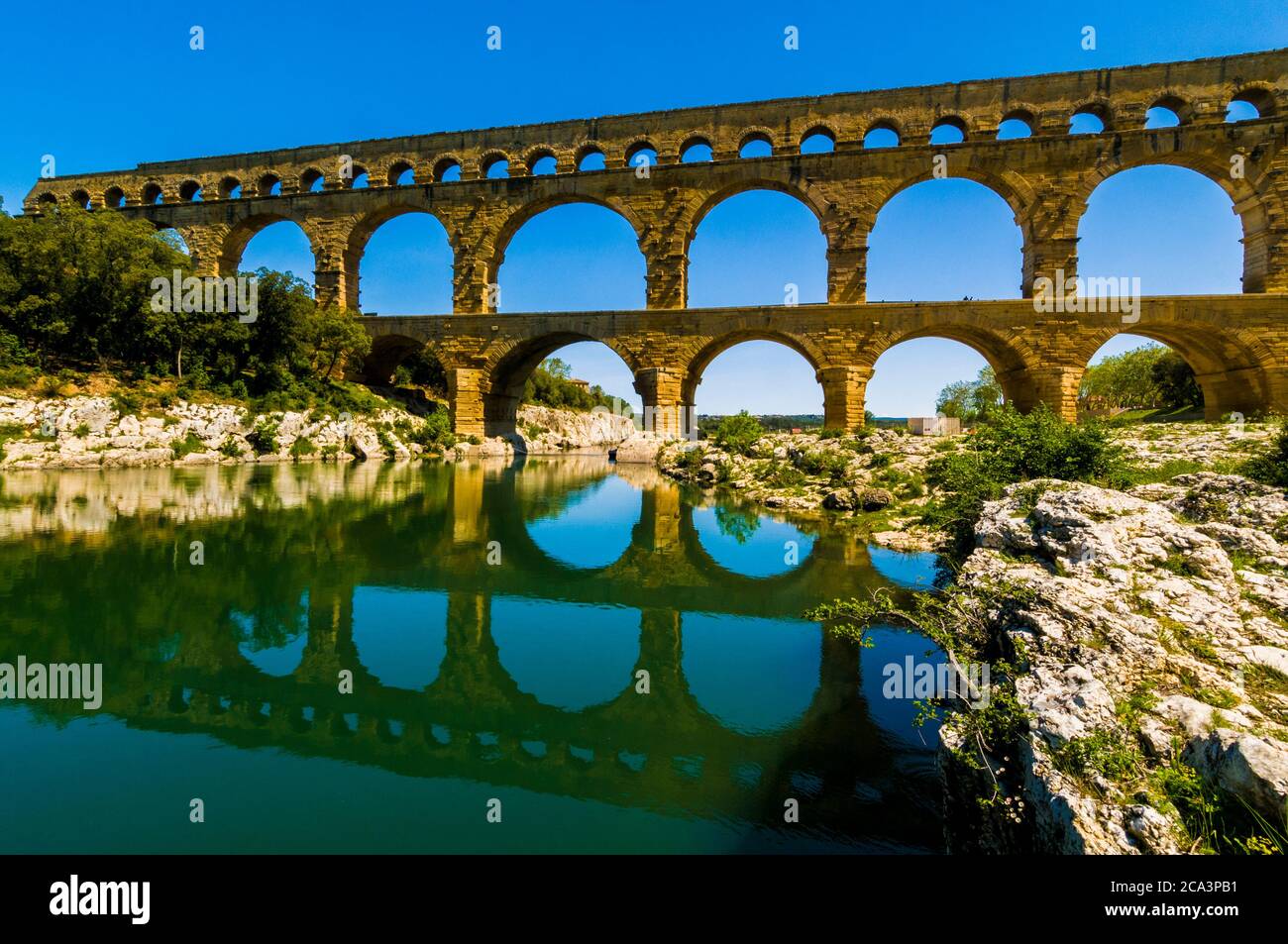 Pont du Gard, France, Europe, Europe, Europe occidentale Banque D'Images