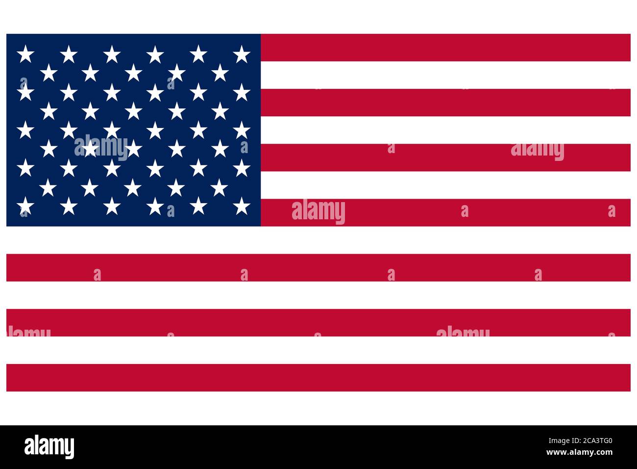 taille standard précise drapeau américain rouge blanc et bleu étoiles et rayures symbole patriotique graphique présentation bannière affiche invitation prospectus illustr Banque D'Images