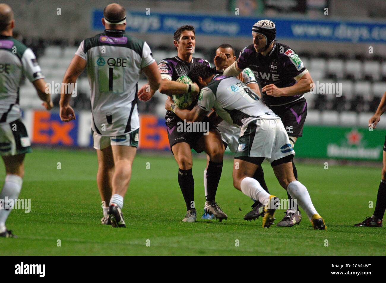 Heineken Cup Round 2 - Ospreys v London Irish @ The Liberty Stadium à Swansea. Banque D'Images