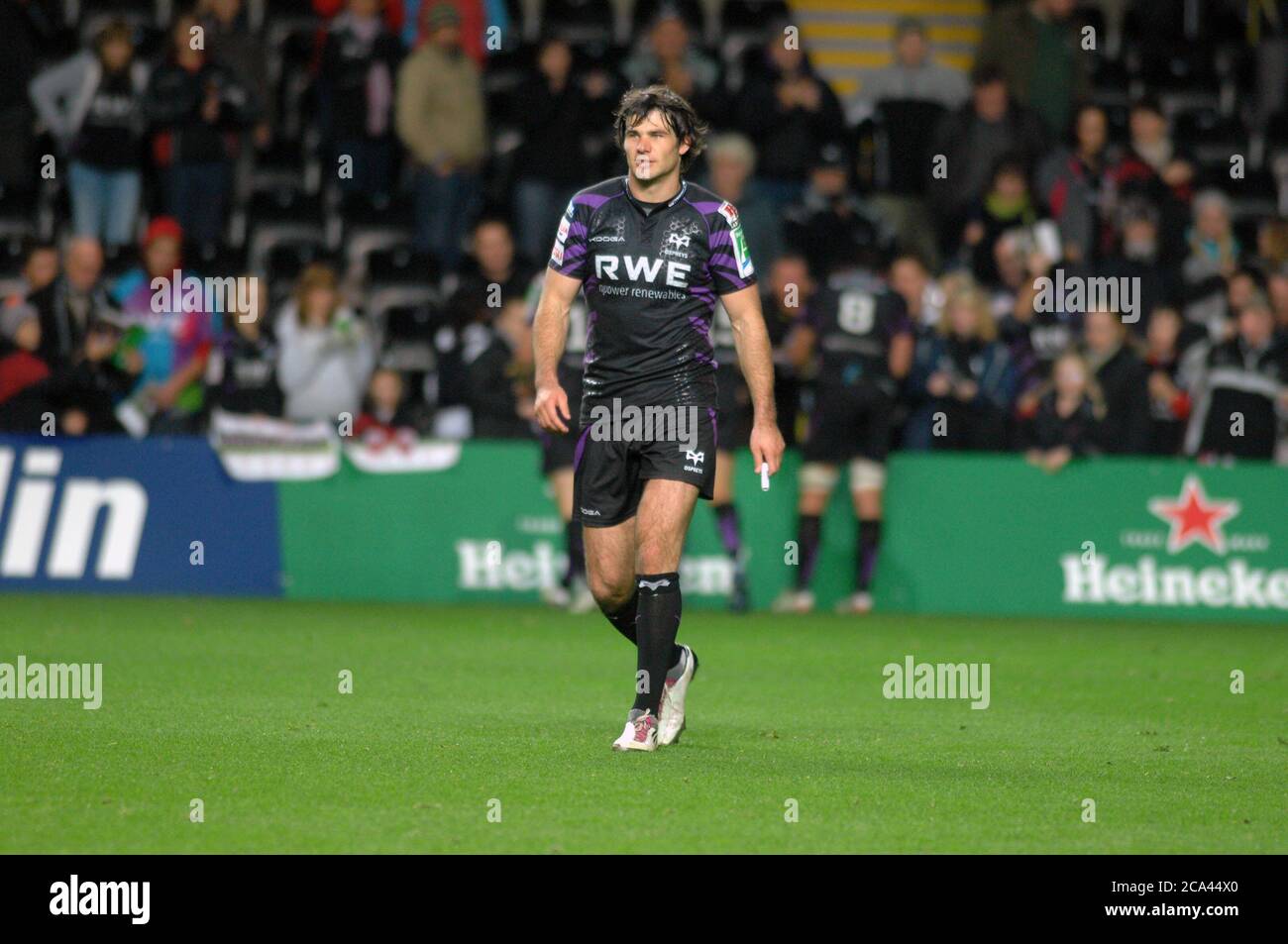 Heineken Cup Round 2 - Ospreys v London Irish @ The Liberty Stadium à Swansea. Ospreys Mike Phillips. Banque D'Images