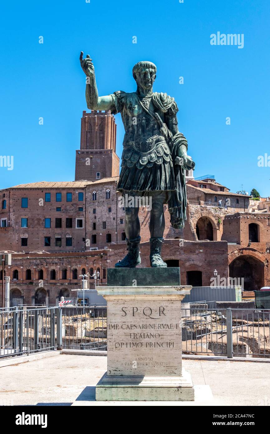 Marché de Trajan à Rome, Italie Banque D'Images