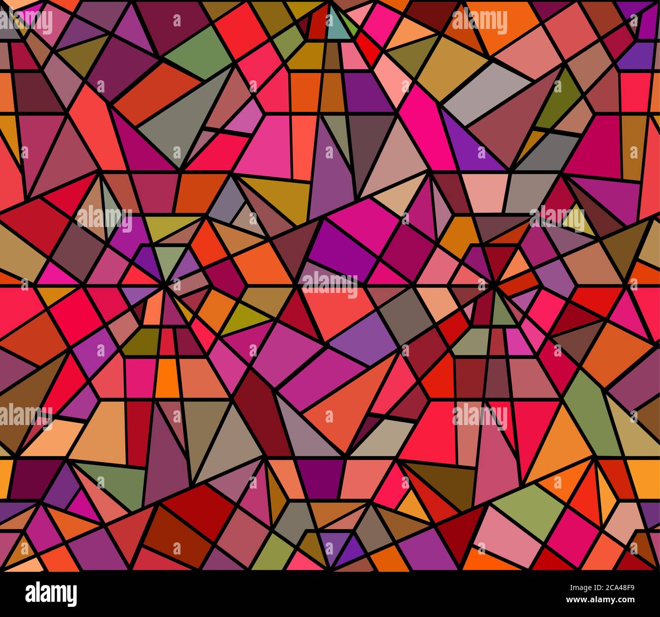 Texture sans couture avec un vitrail brisé. Arrière-plan vectoriel. Motif sans couture. Fenêtre cassée Illustration de Vecteur