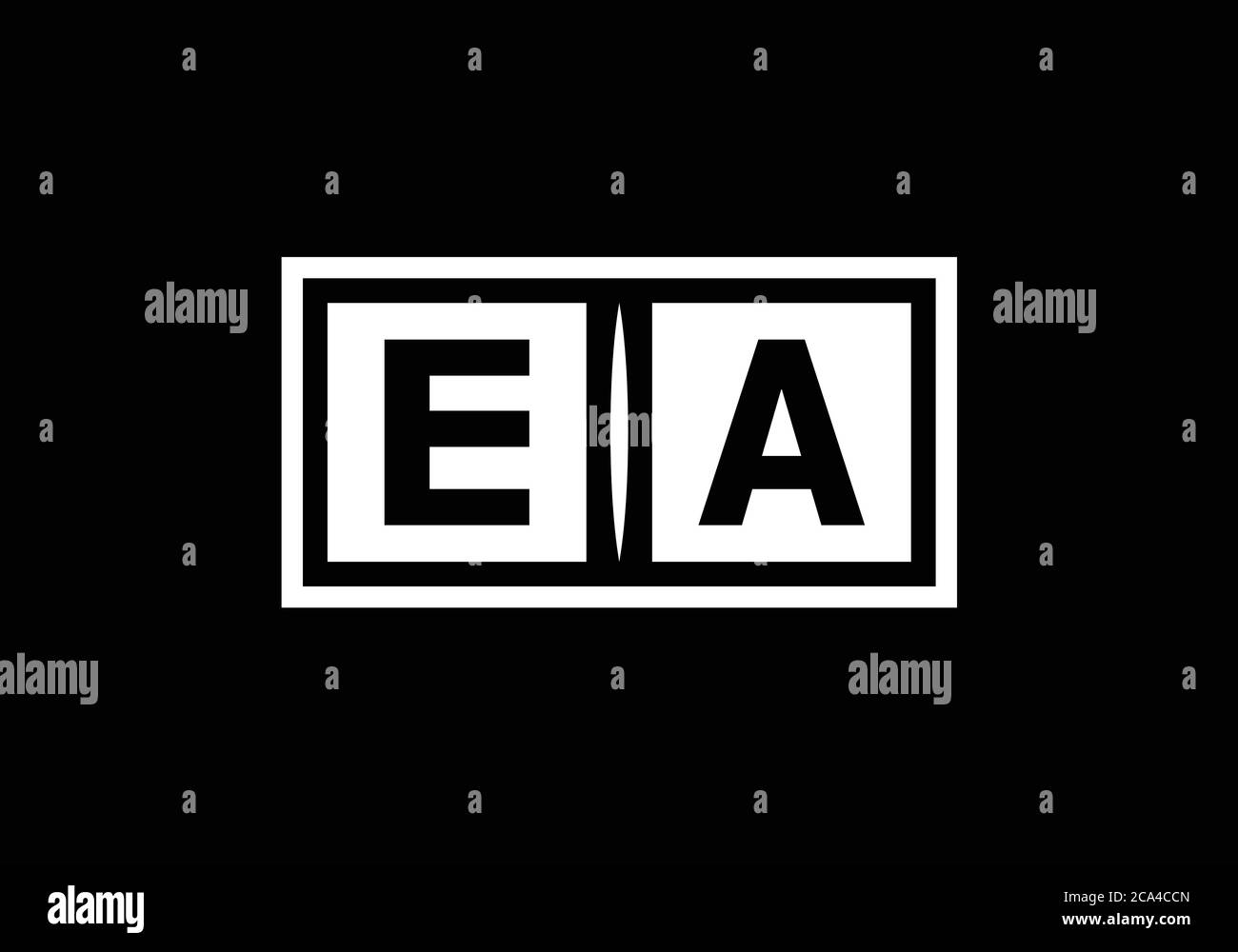 E A original Letter logo design, Graphic Alphabet Symbol pour l'identité d'entreprise Illustration de Vecteur