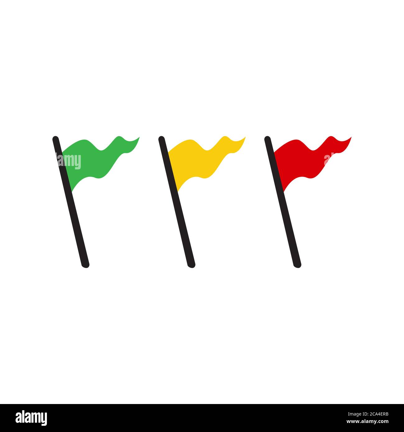 Drapeau vert et rouge Banque de photographies et d’images à haute ...