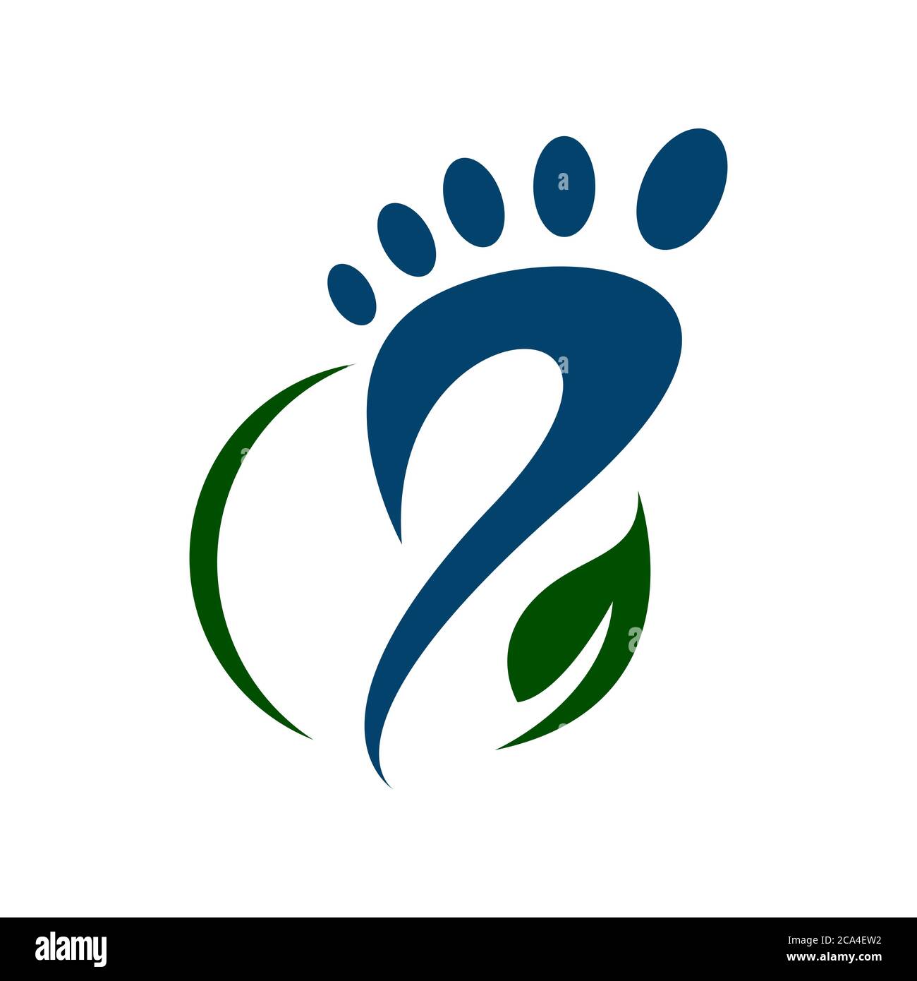 motif podiatric foot print foot care logo design vector icon illustration template Illustration de Vecteur