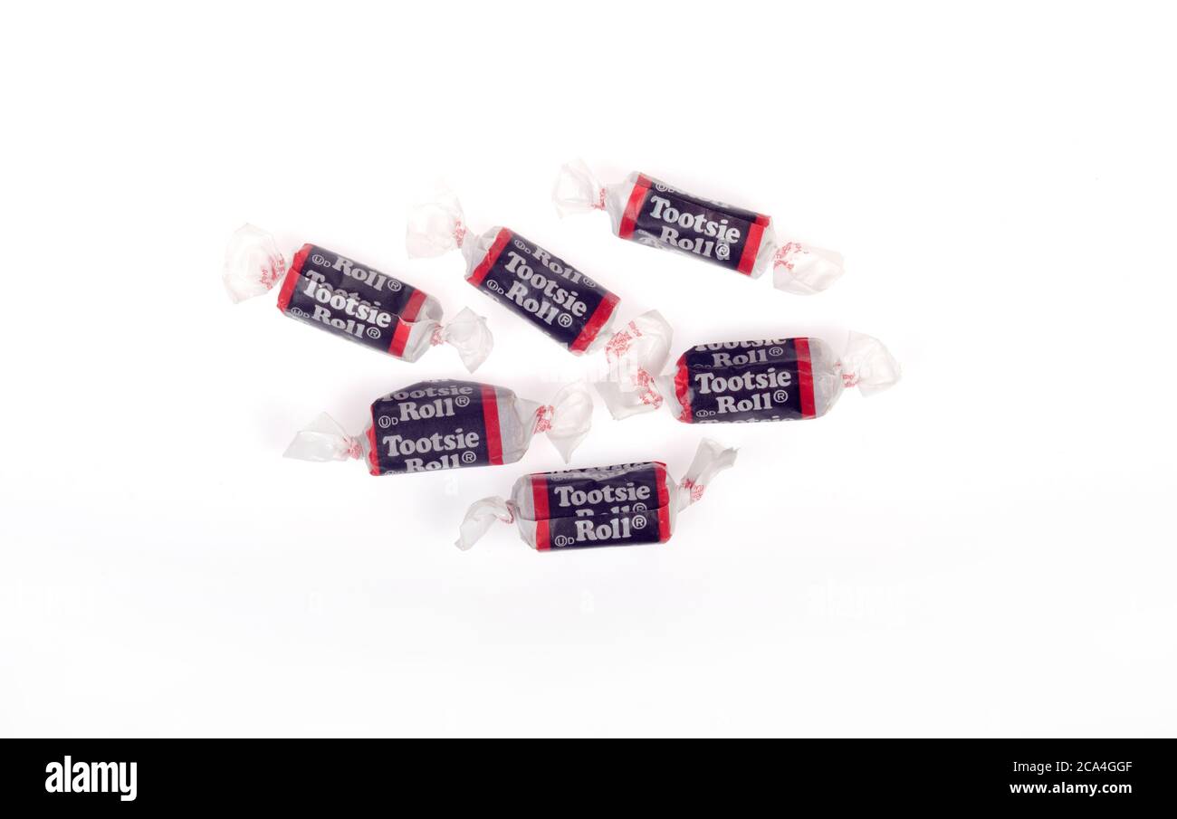 Friandises en rouleau Tootsie Banque D'Images
