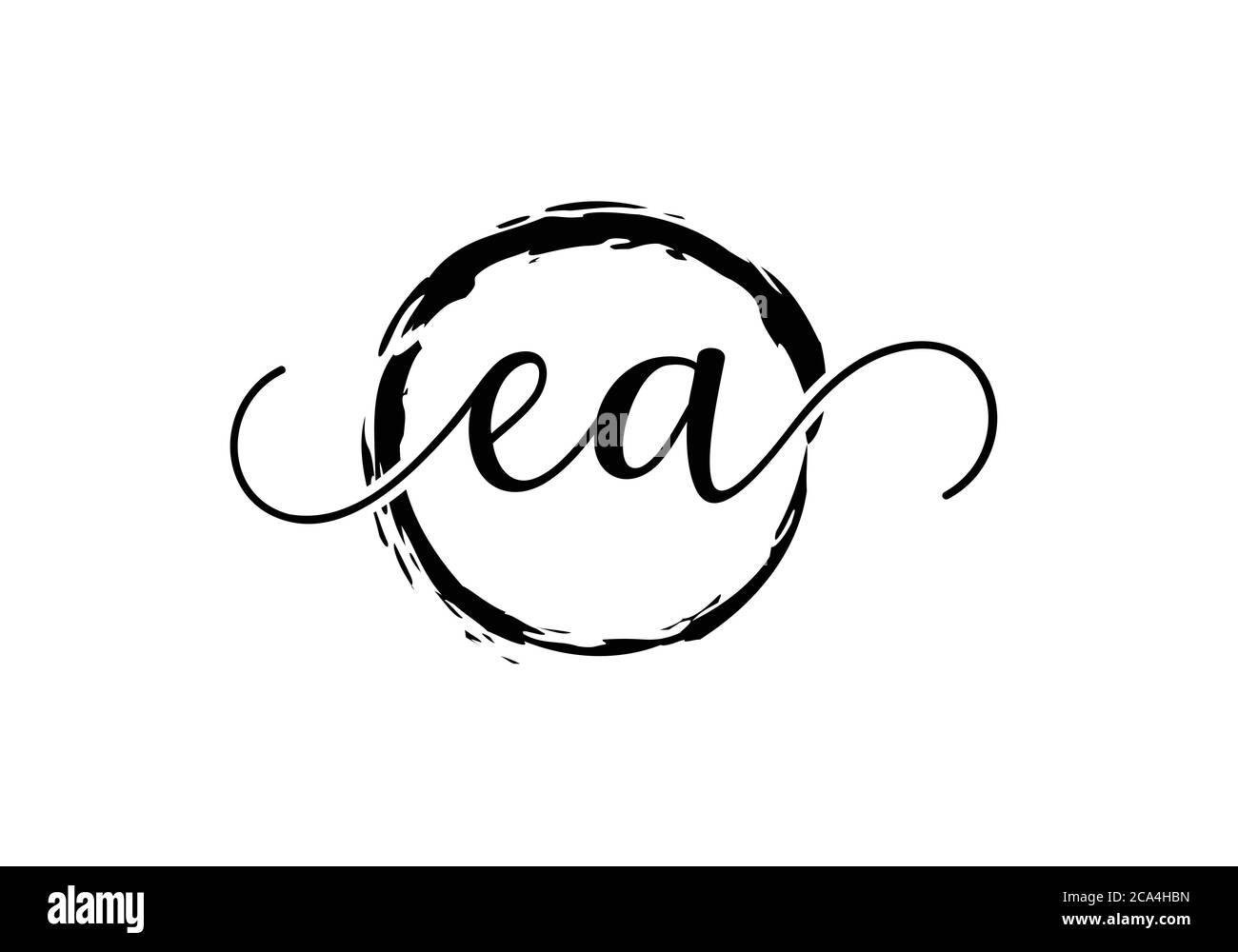 E A original Letter logo design, Graphic Alphabet Symbol pour l'identité d'entreprise Illustration de Vecteur