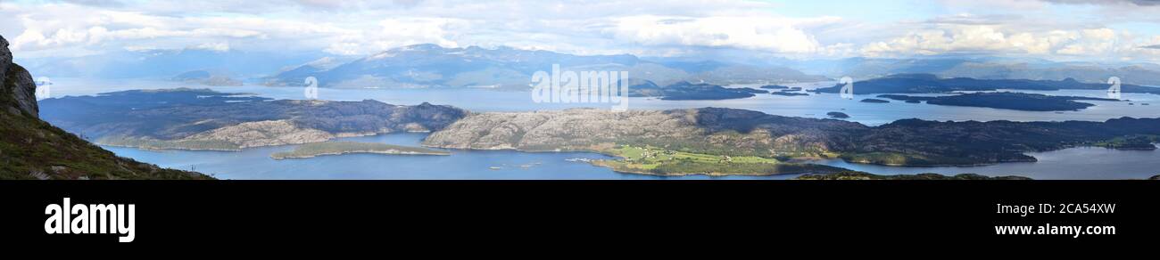 Panorama de l'île Stord, Norvège Banque D'Images