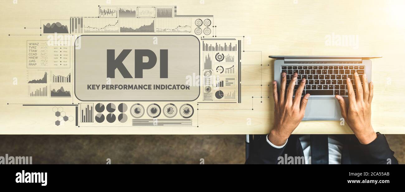 Indicateur de performance clé KPI pour le concept commercial Banque D'Images