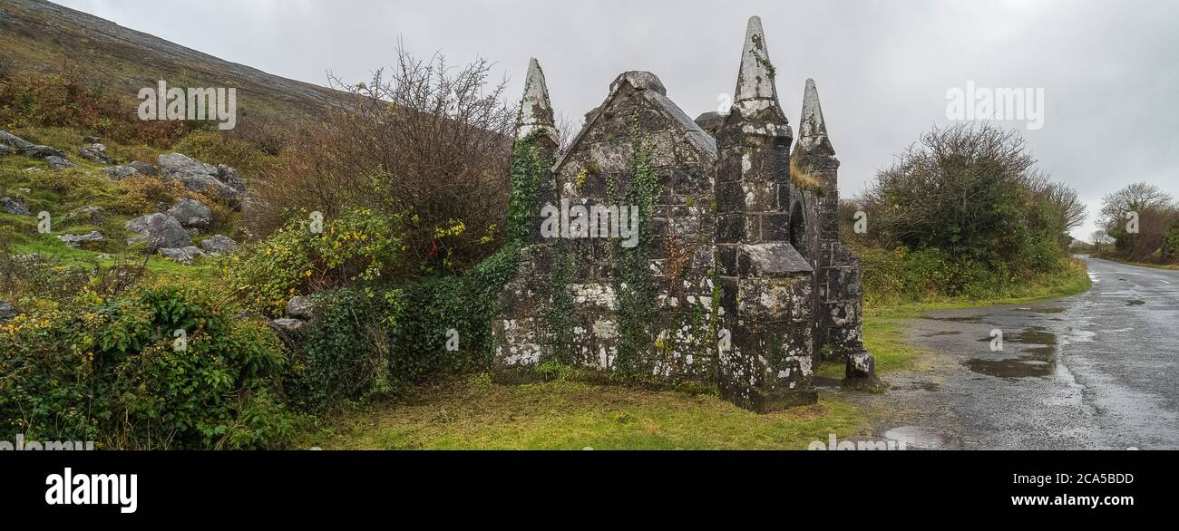 Monument en pierre, Burren, comté de Clare, Irlande Banque D'Images