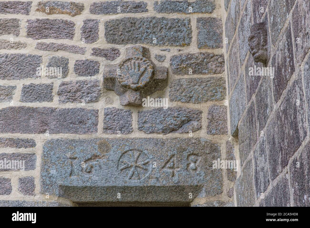 France, Corrèze, Limousin, Parc naturel régional de Millevaches (Parc naturel régional de Millevaches), Chavanac, église de la Nativite de Saint Jean Ba Banque D'Images