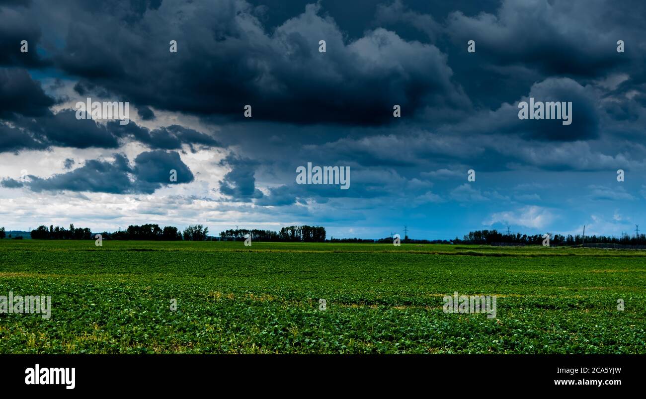 Nuages d’orage Banque D'Images