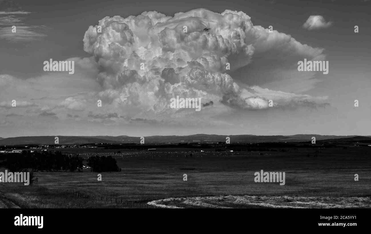 Nuages d’orage Banque D'Images