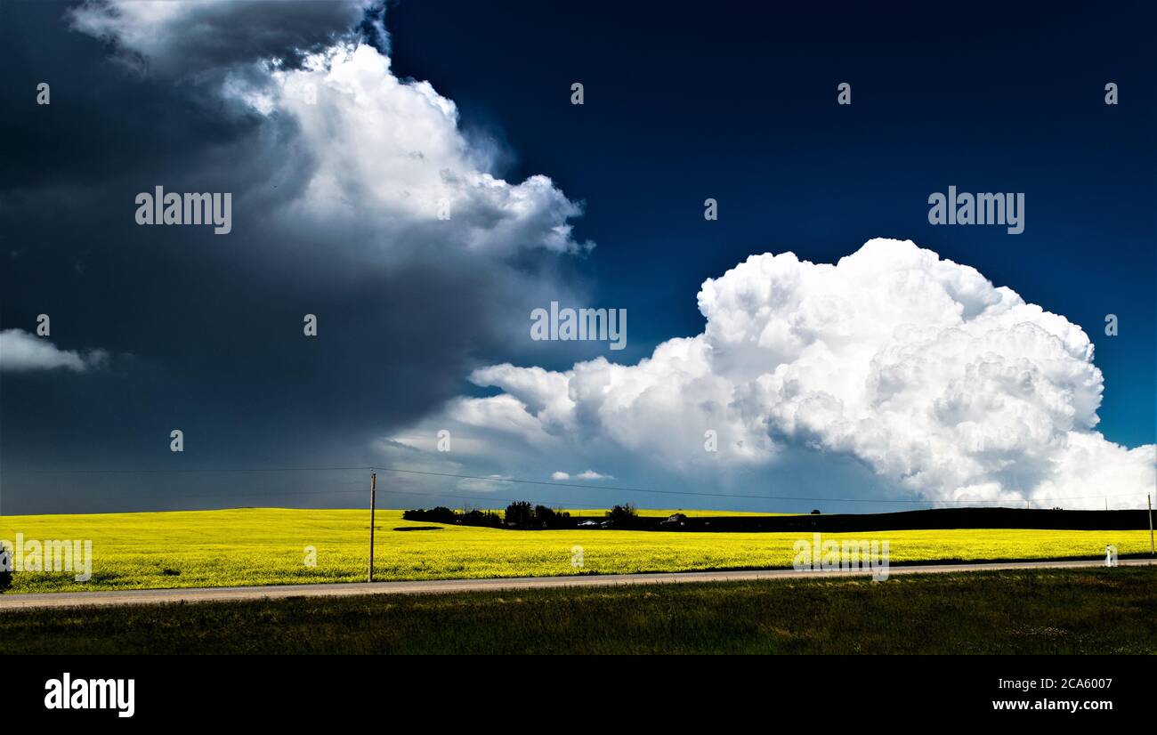 Nuages d’orage Banque D'Images