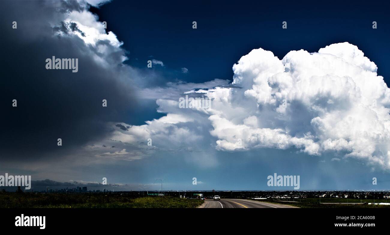 Nuages d’orage Banque D'Images