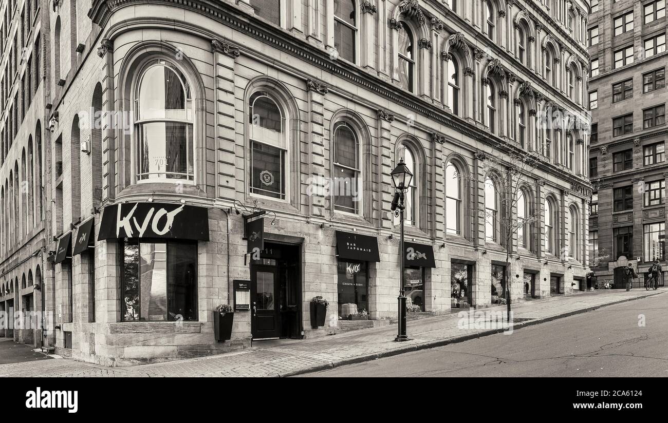 Vitrines sur rue, Vieux-Montréal, Montréal, Québec Provence, Canada Banque D'Images