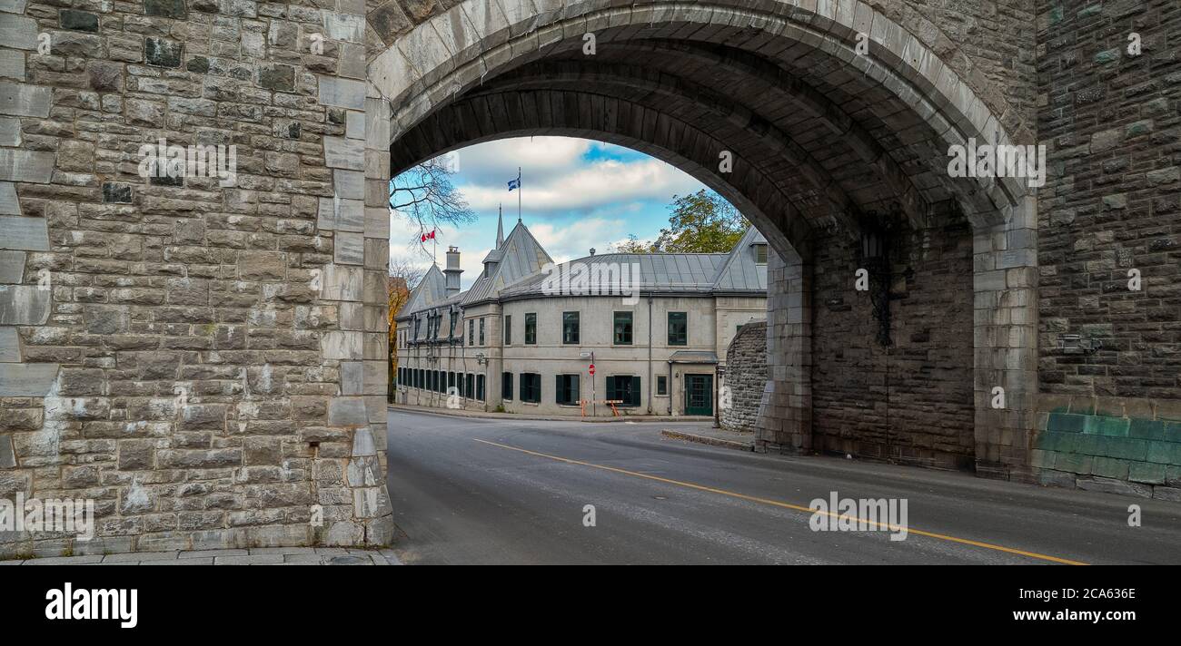 Rue Saint-Louis, haute-ville, Québec, Québec Provence, Canada Banque D'Images