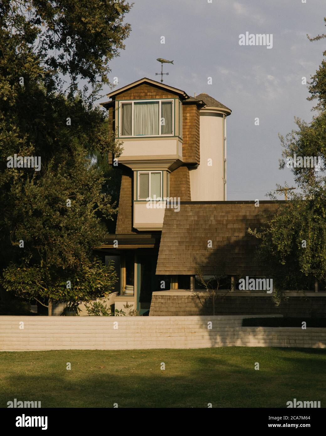 une ferme du milieu du siècle dans le centre de la californie Banque D'Images