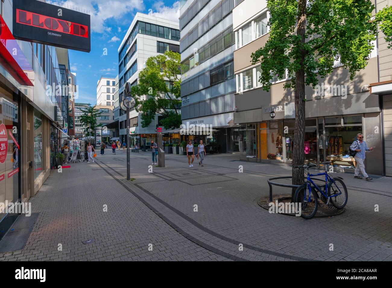 Calwer Strasse, rue commerçante du centre-ville, Stuttart, Bade-Wurtemberg, Allemagne du Sud Banque D'Images