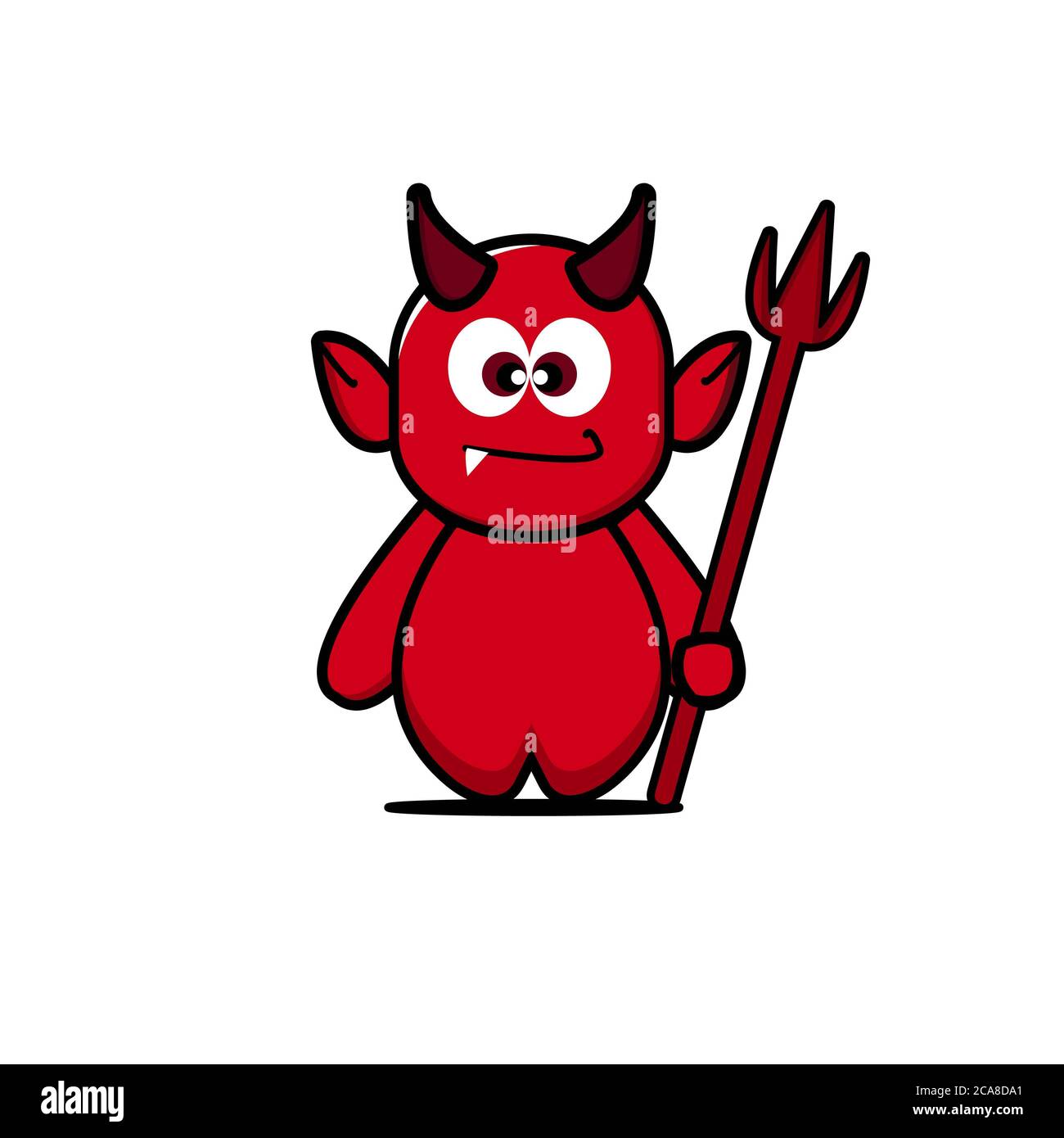 Devil demon head vector illustration Banque de photographies et d