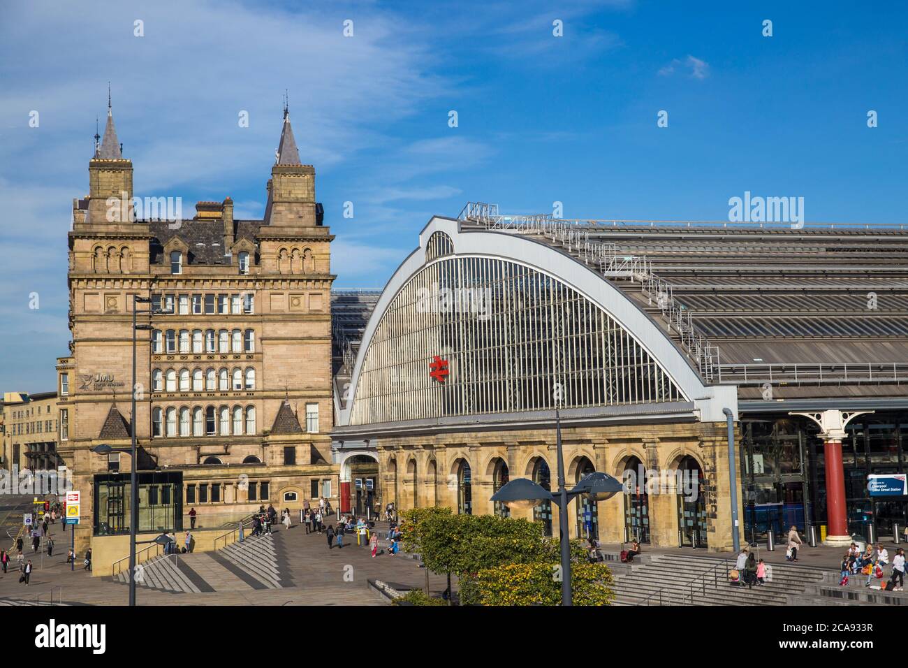 La gare de Liverpool Lime Street, Liverpool, Merseyside, Angleterre, Royaume-Uni, Europe Banque D'Images