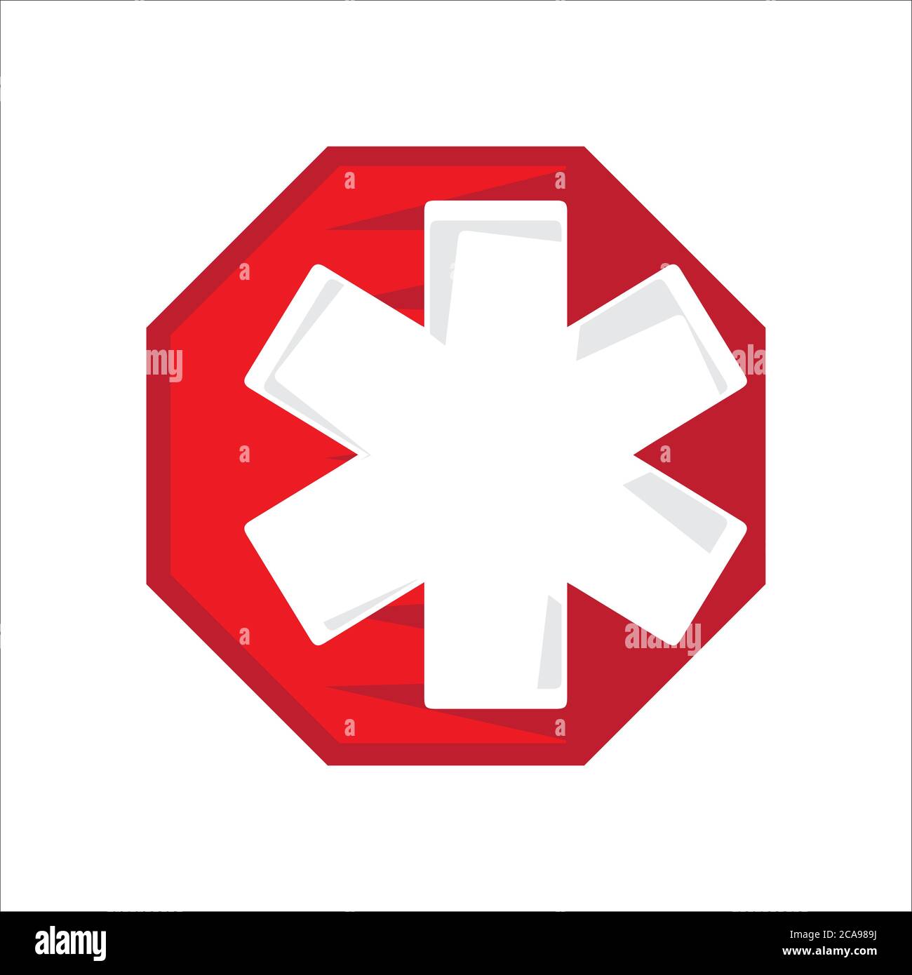 star of life un logo d'ambulance dessin vectoriel pour le signe ou le symbole de pharmacie d'urgence médicale Illustration de Vecteur