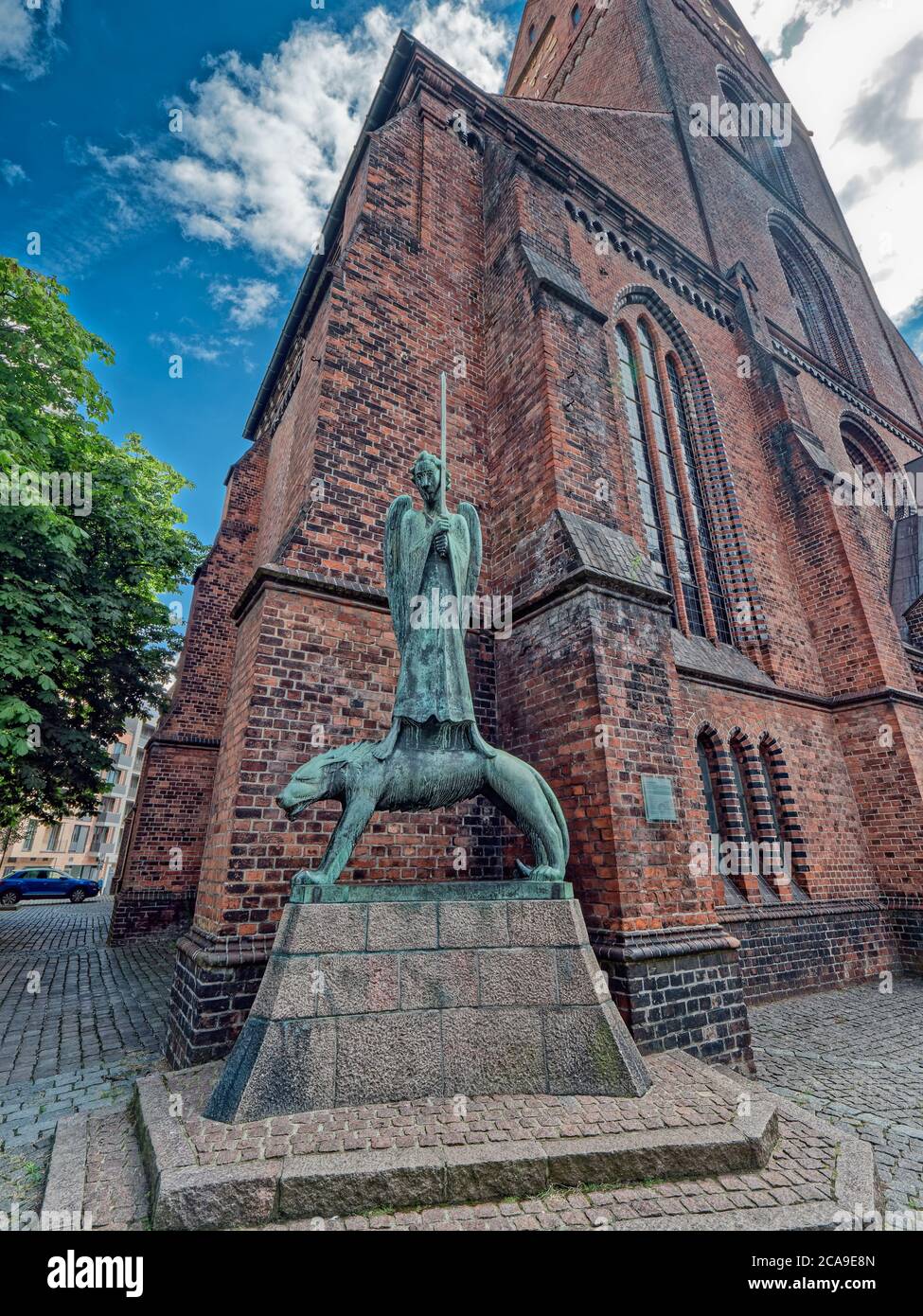 Église Saint-Nikolai dans le centre de Kiel, Allemagne Banque D'Images