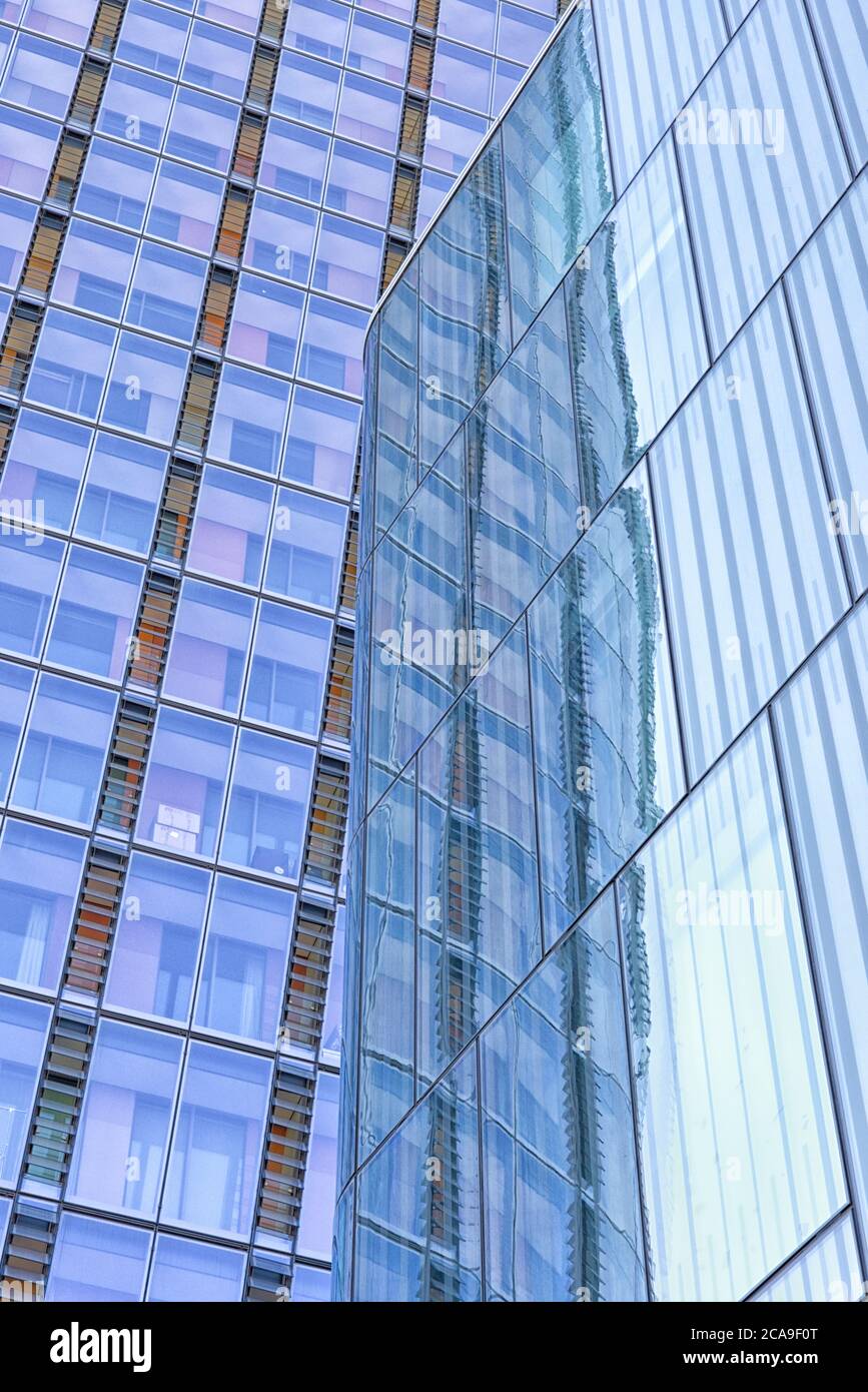 Bâtiments de bureaux en verre à Londres Banque D'Images