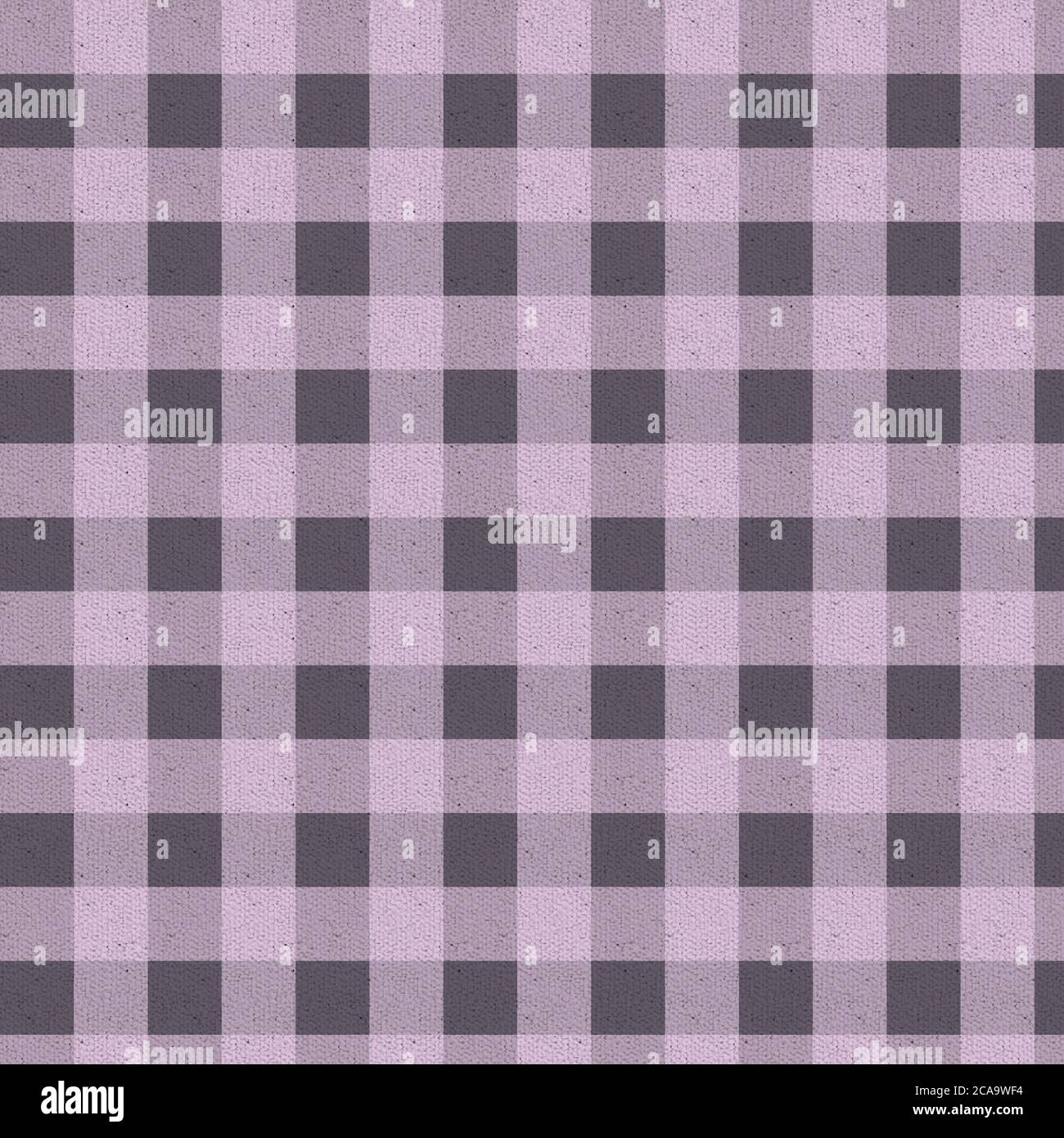 Motif écossais violet et gris avec texture fraîche sur fond papier numérique 12x12. Motif carreaux de buffle ou Vichy pour un motif graphique et des revers. Banque D'Images