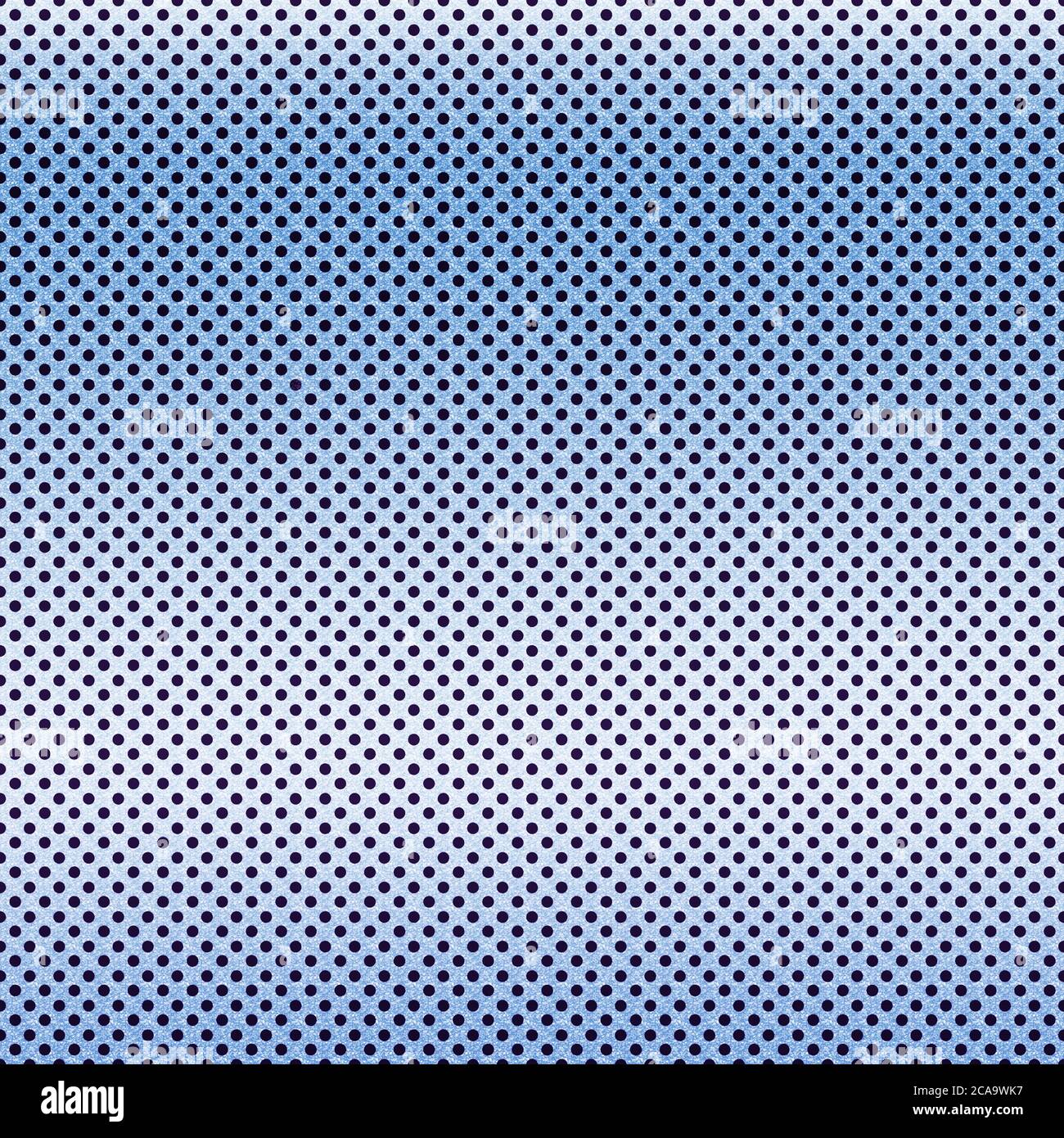 Petits pois bleu dégradé arrière-plan est 12X12 scrapbooking papier numérique ou backdrops est minuscule Polka pointillé motif. Banque D'Images